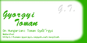 gyorgyi toman business card